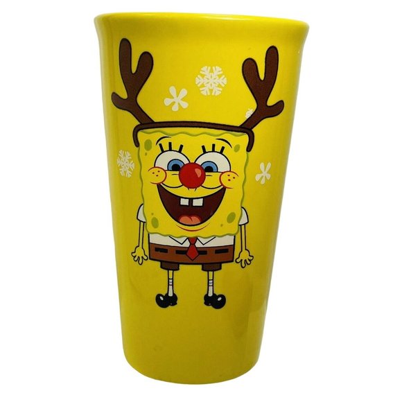 Spongebob Squarepants Travel Cup Silicone Sleeve Stephen Hillenburg 16oz Holiday - Picture 2 of 16